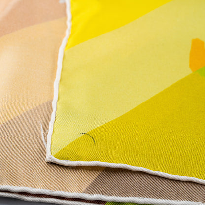 Hermes Square 90cm Yellow/Orange Scarf - photo 8