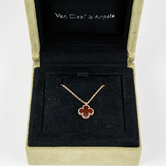 Van Cleef & Arpels VCA Sweet Alhambra Pendant Carnelian 2022 - photo 2
