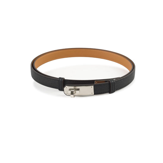 Hermes Kelly Belt Noir PHW - photo 1