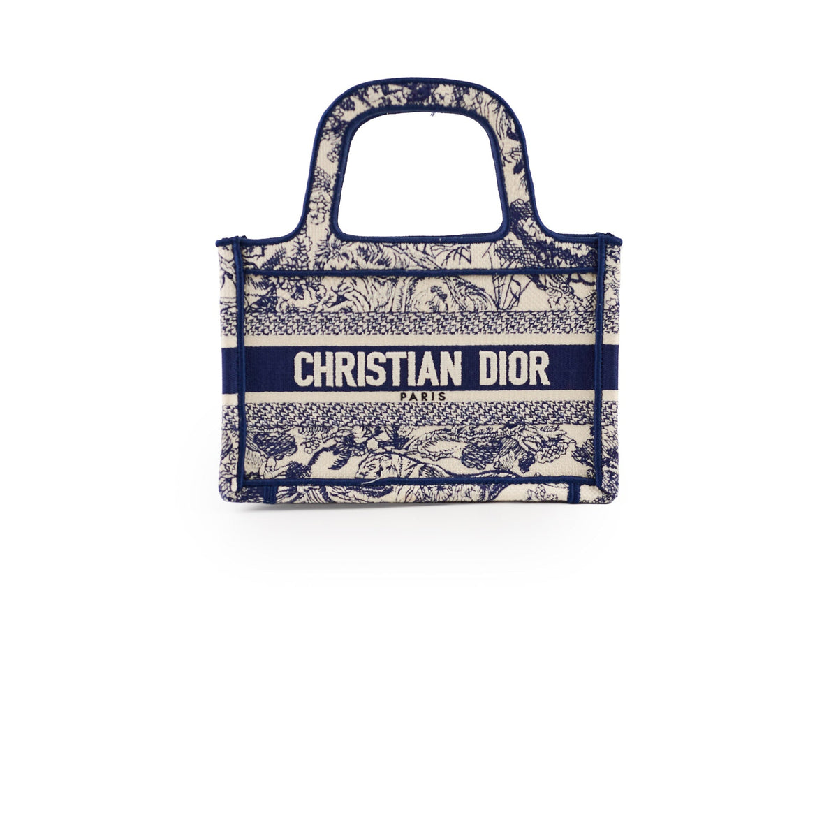 Christian Dior Mini Book Tote Navy - photo 1