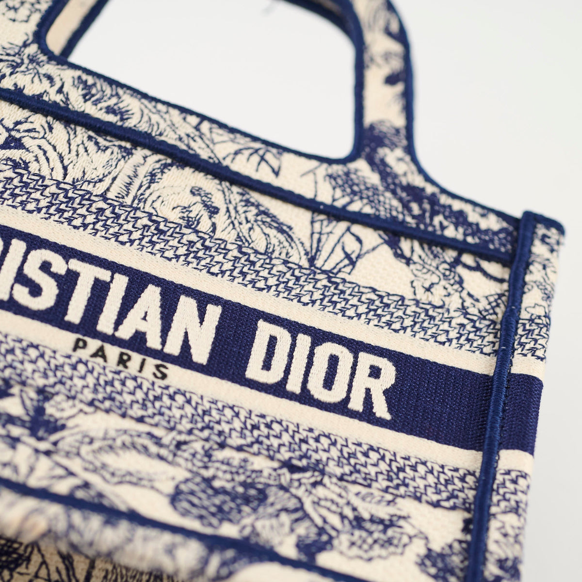 Christian Dior Mini Book Tote Navy - photo 10