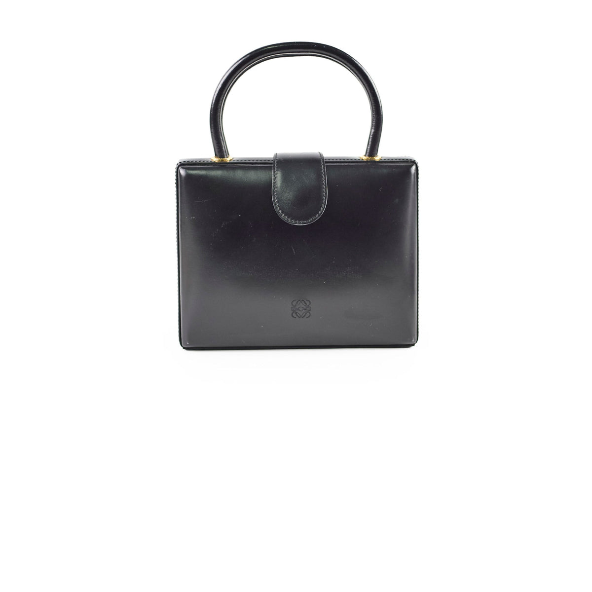 Loewe Anagram Logo Box Mini Bag Black - photo 1