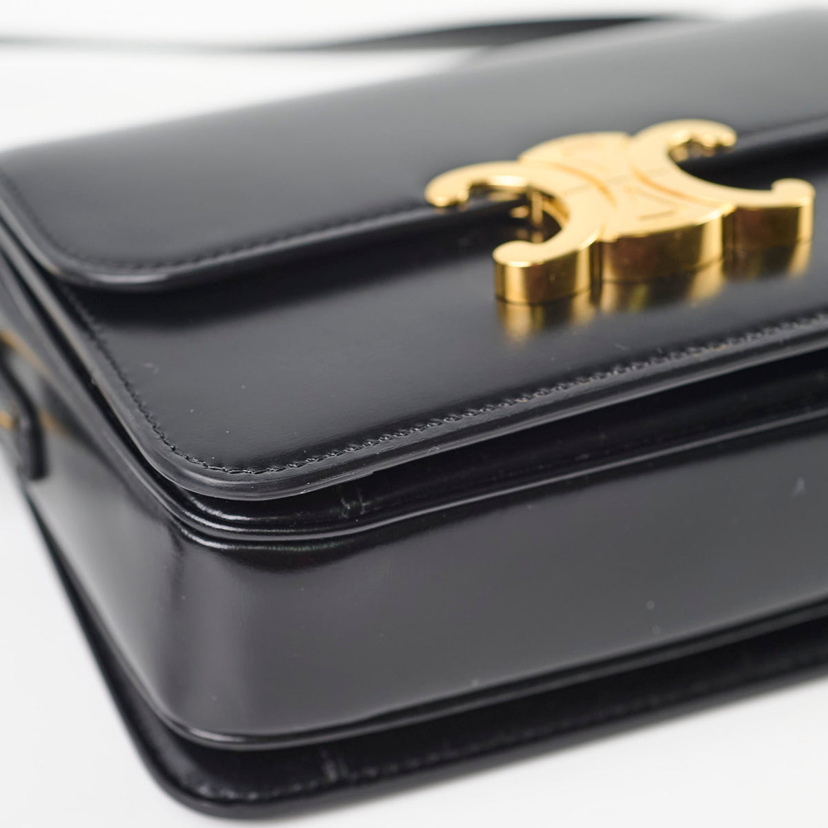 Celine Teen Triomphe Smooth Black - photo 9