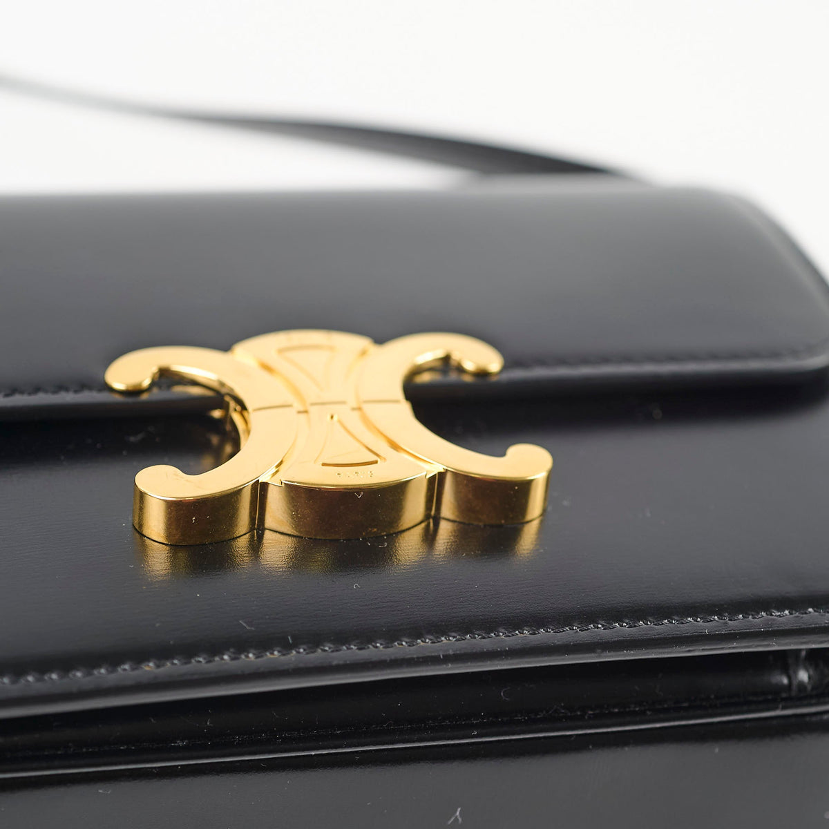 Celine Teen Triomphe Smooth Black - photo 12