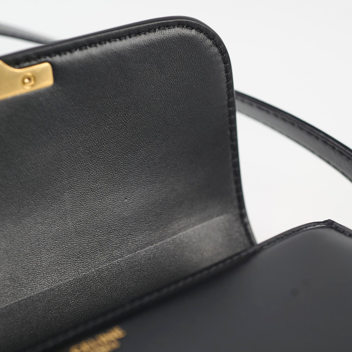 Celine Teen Triomphe Smooth Black - photo 6