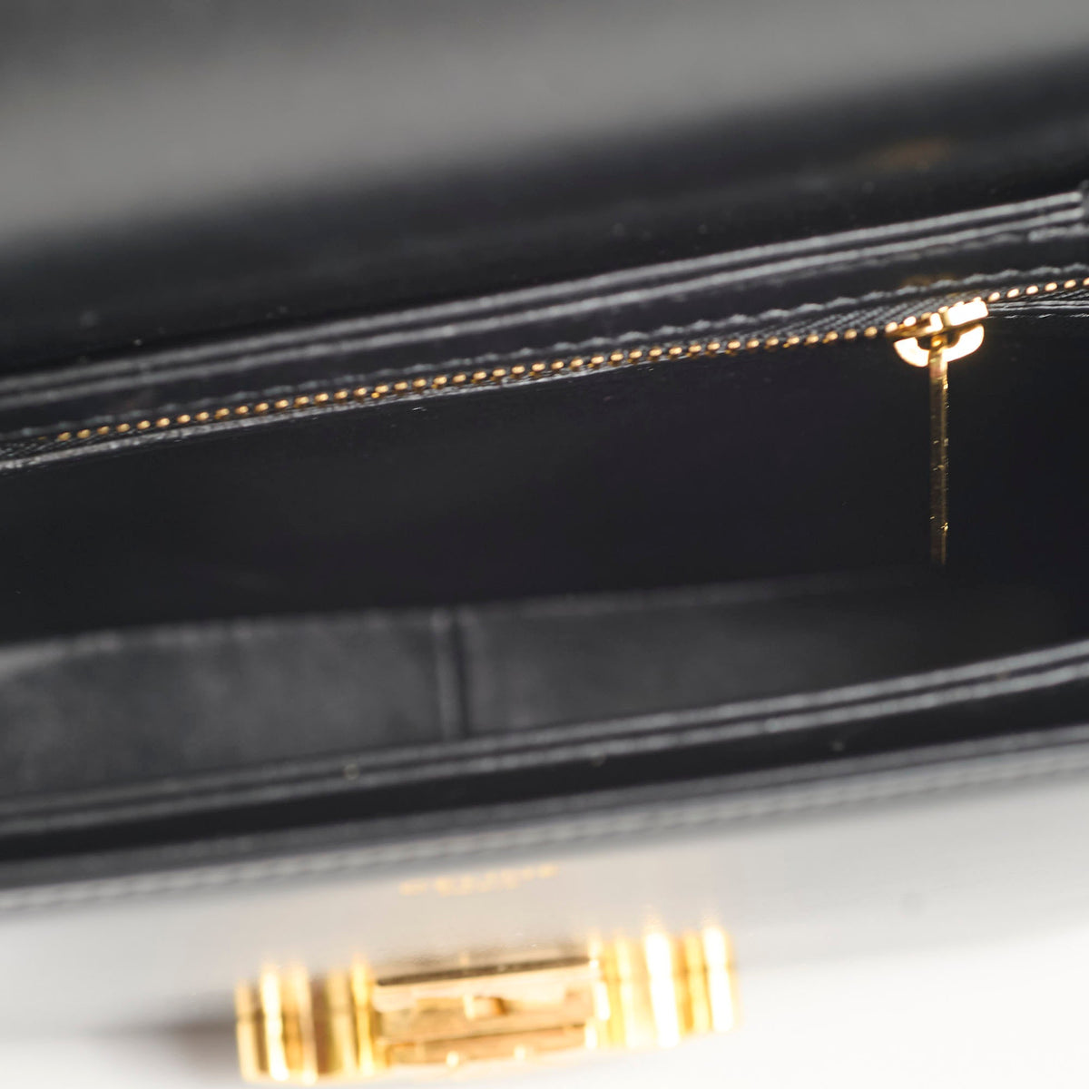 Celine Teen Triomphe Smooth Black - photo 7