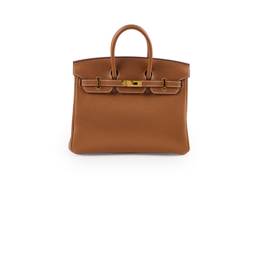 Hermes Birkin 25 Gold GHW U Stamp - photo 1