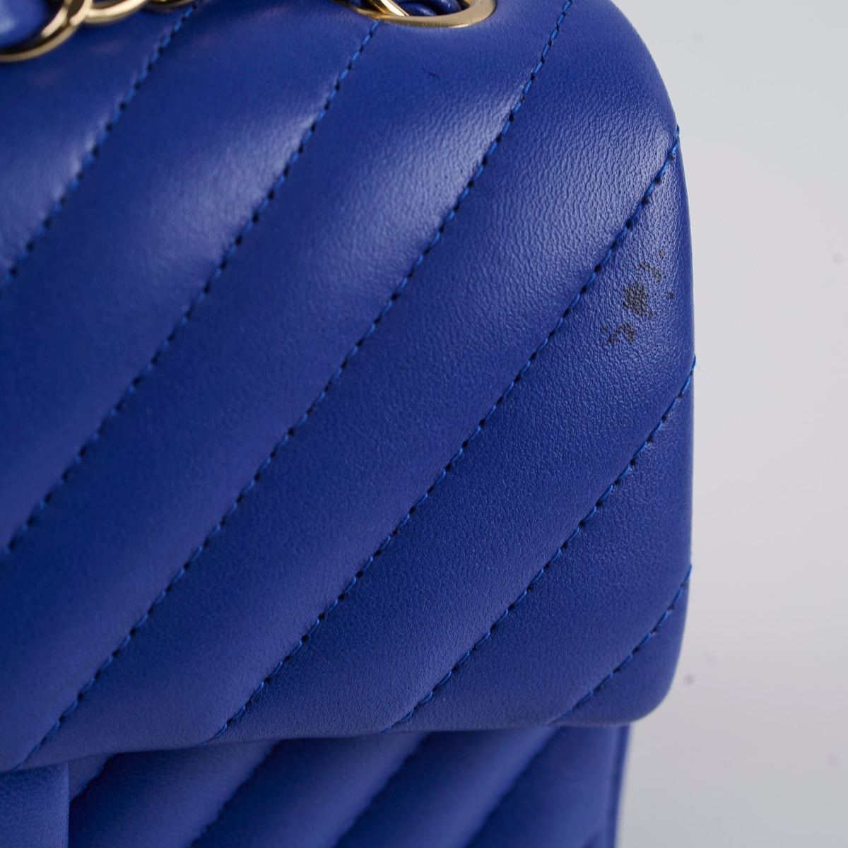 Chanel Mini Rectangular Chevron Blue- Series 24 - photo 6