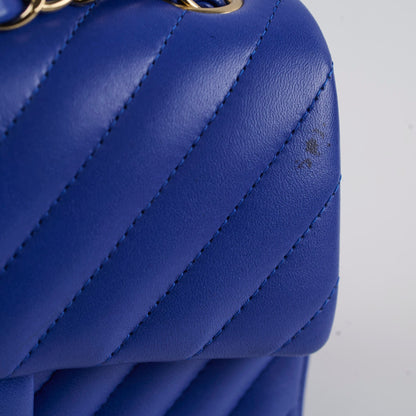 Chanel Mini Rectangular Chevron Blue- Series 24 - photo 6