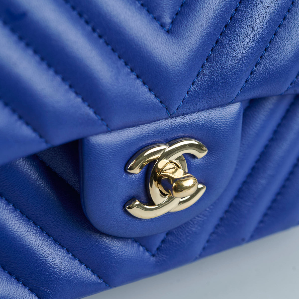 Chanel Mini Rectangular Chevron Blue- Series 24 - photo 13