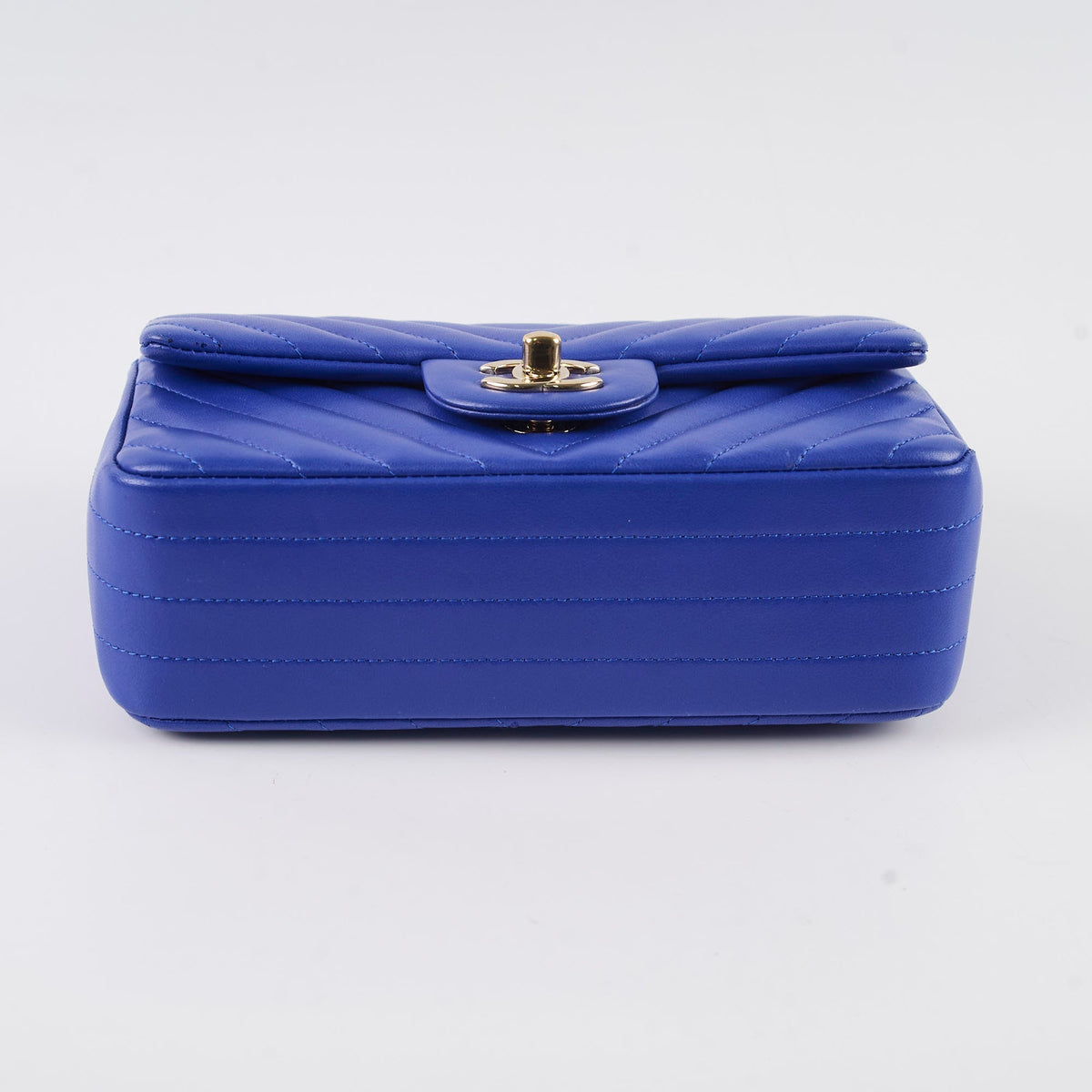 Chanel Mini Rectangular Chevron Blue- Series 24 - photo 3