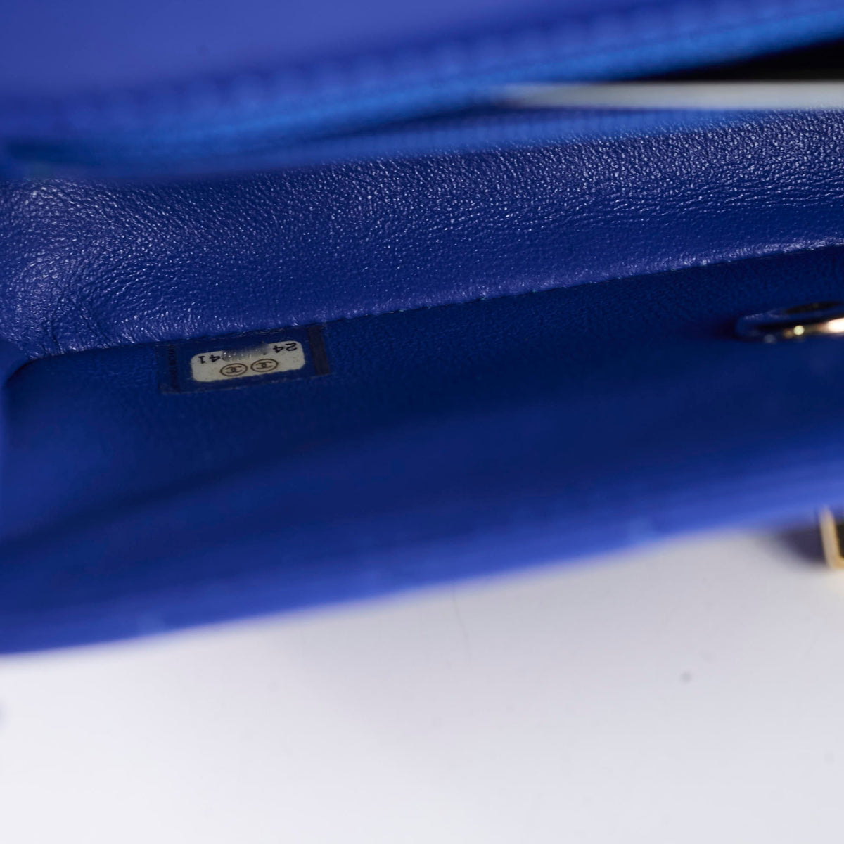 Chanel Mini Rectangular Chevron Blue- Series 24 - photo 9