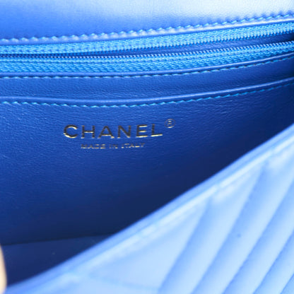 Chanel Mini Rectangular Chevron Blue- Series 24 - photo 10