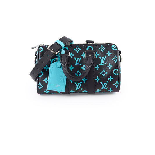 Louis Vuitton Playground Keepall 25 Bandouliere Black/Turquoise - photo 1