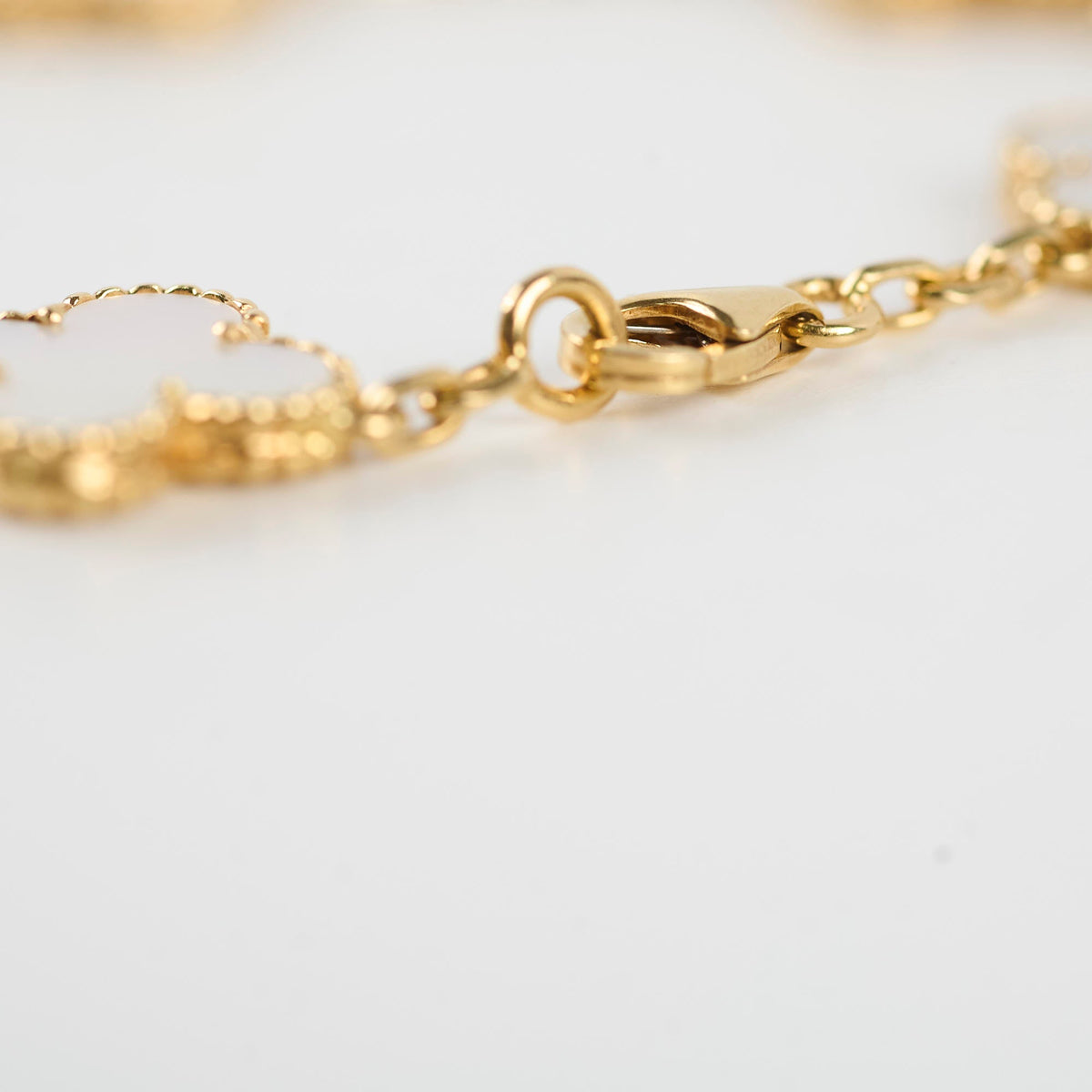 Van Cleef & Arpels Vintage 5 Motifs Alhambra Mother of Pearl MOP Bracelet - photo 6