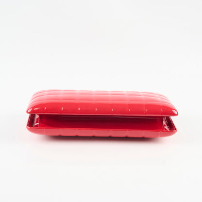 Chanel Red Patent Chocolate Bar Clutch - photo 2