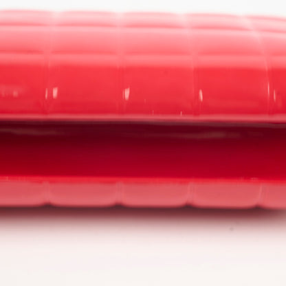 Chanel Red Patent Chocolate Bar Clutch - photo 12