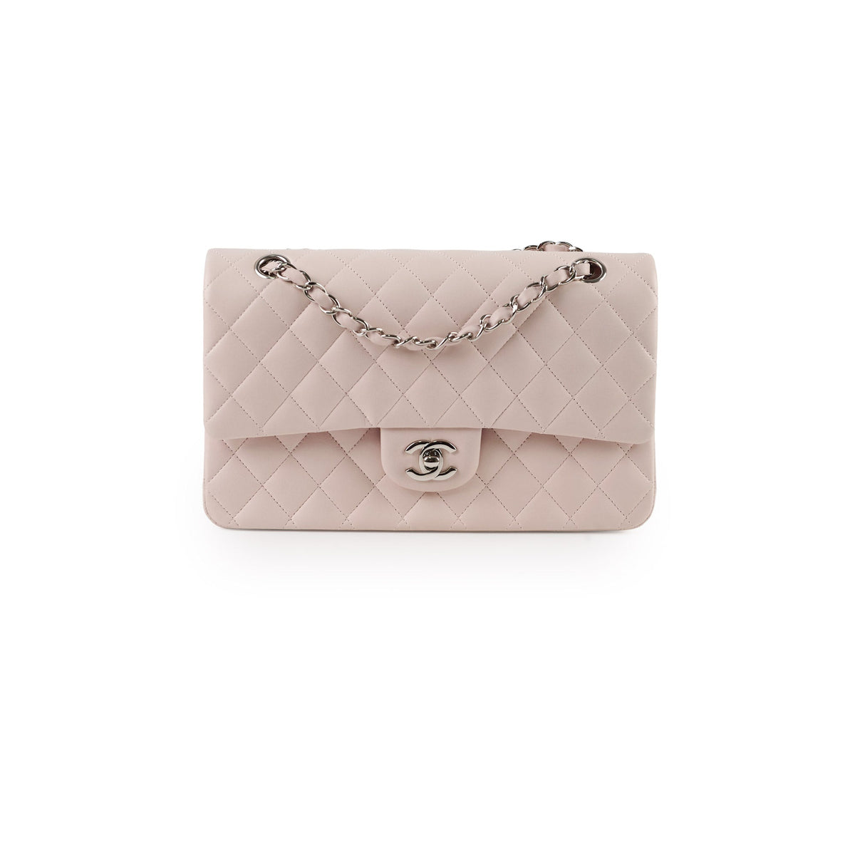 Chanel Medium Classic Flap Light Pink Lambskin - photo 1
