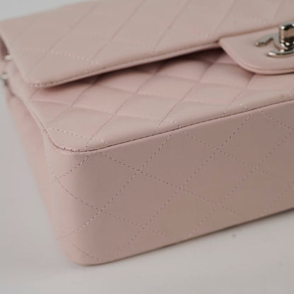 Chanel Medium Classic Flap Light Pink Lambskin - photo 12
