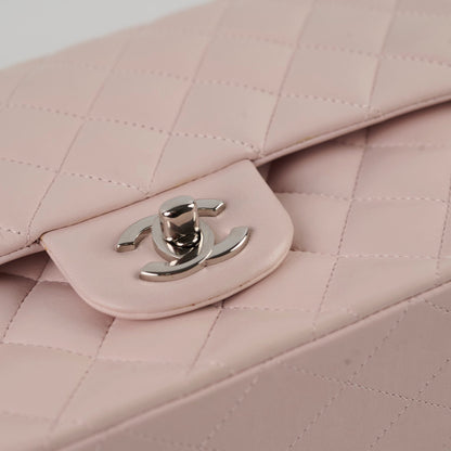 Chanel Medium Classic Flap Light Pink Lambskin - photo 15
