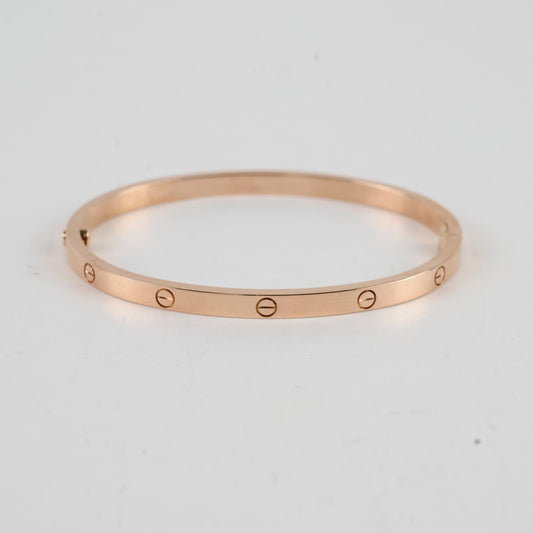 Cartier Love SM Pink Gold Size 16 Bracelet - photo 2