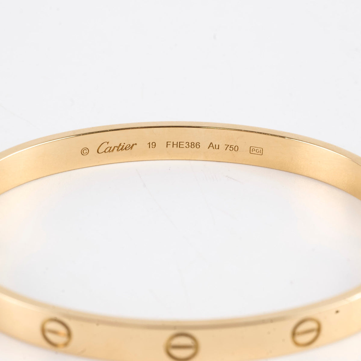 Cartier Love Bracelet Classic Model Yellow Gold Size 19 - photo 4