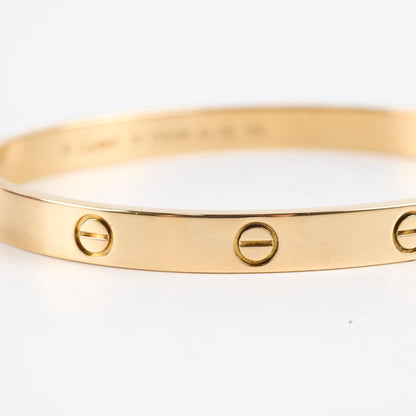Cartier Love Bracelet Classic Model Yellow Gold Size 19 - photo 5