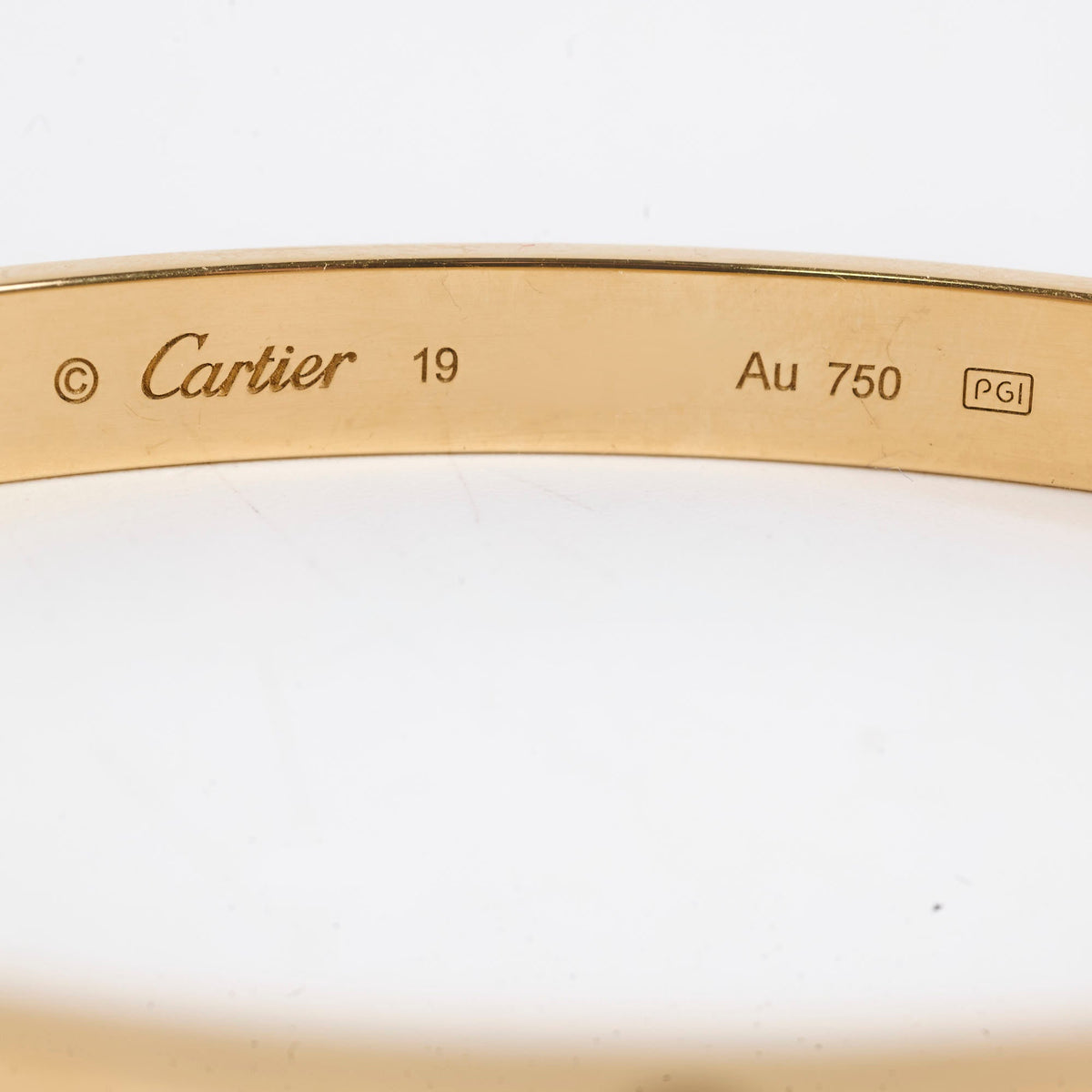 Cartier Love Bracelet Classic Model Yellow Gold Size 19 - photo 7