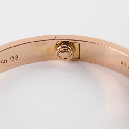 Cartier Classic Love with 4 Diamonds Rose Gold Size 17 Bracelet - photo 8