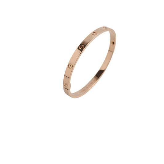 Cartier Love Medium Model Size 18 Pink Gold Bracelet - photo 1