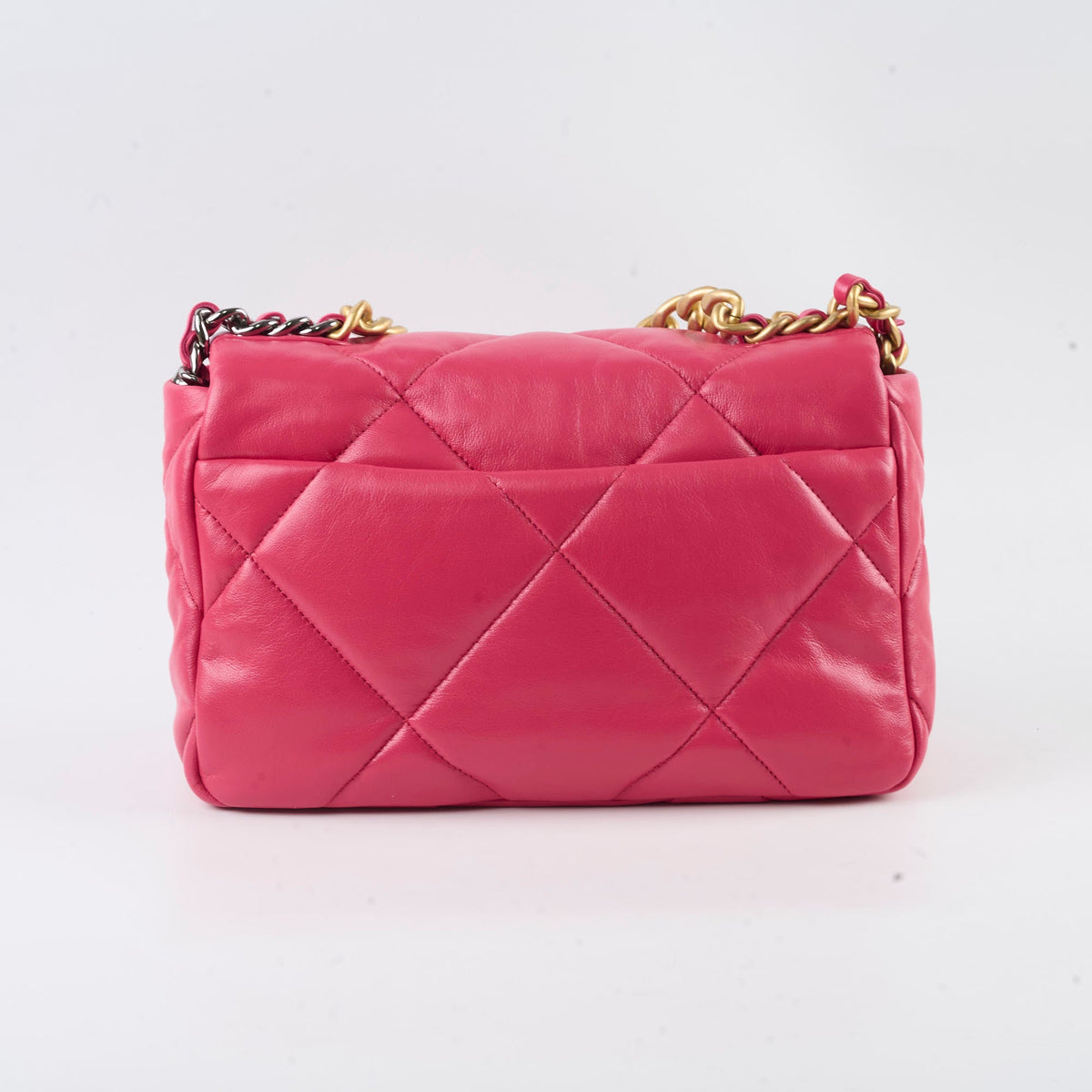 Chanel 19 Small Flap Lambskin Pink - photo 3