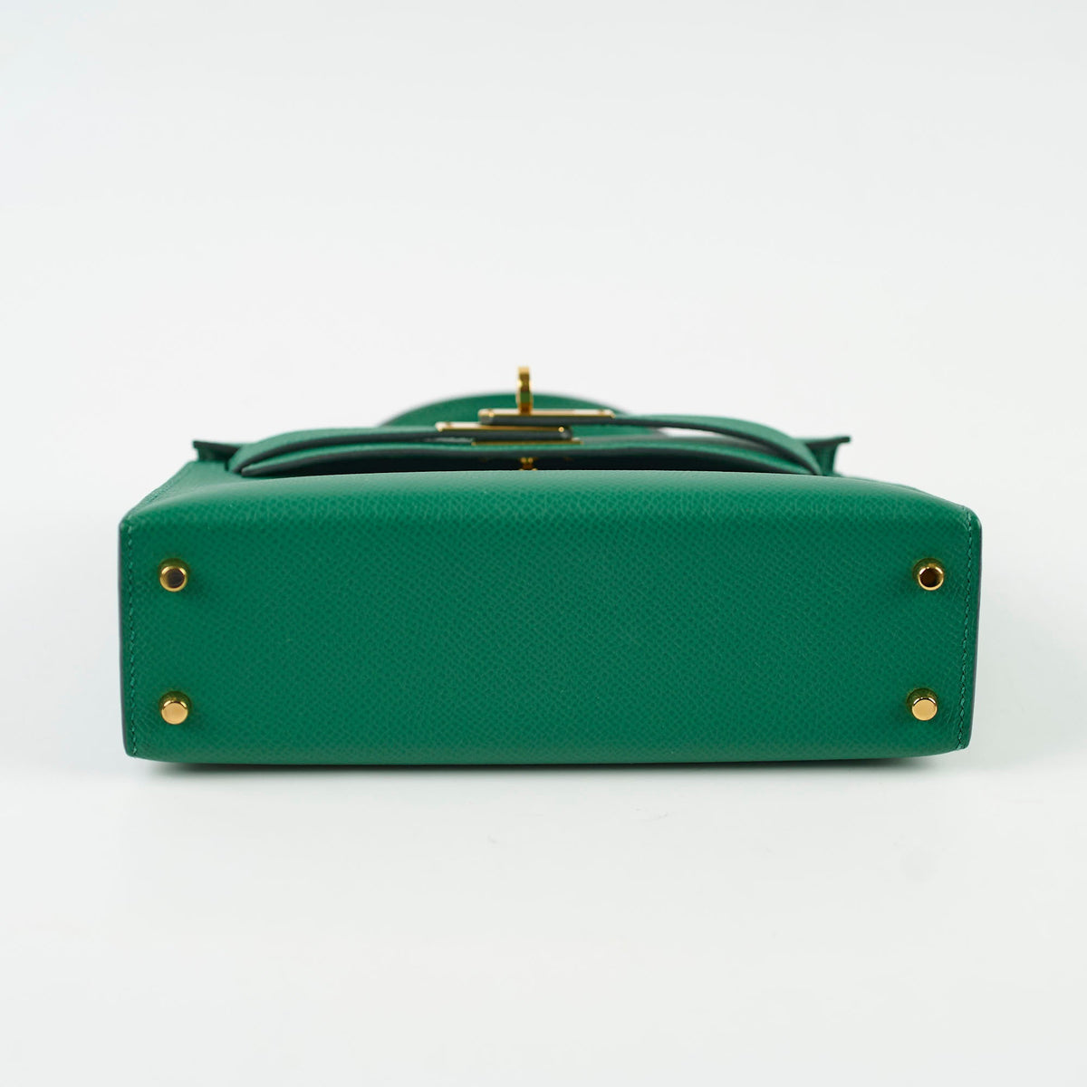Hermes Mini Kelly Vert Vertigo Epsom - A Stamp - photo 4