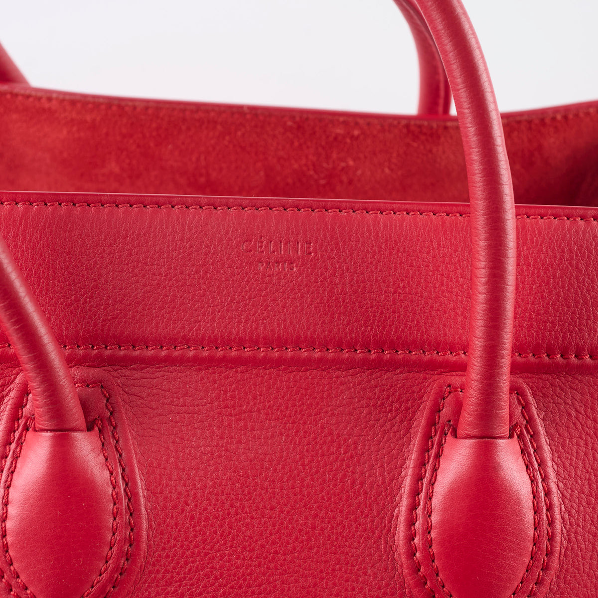 Celine Mini Luggage Red - photo 6