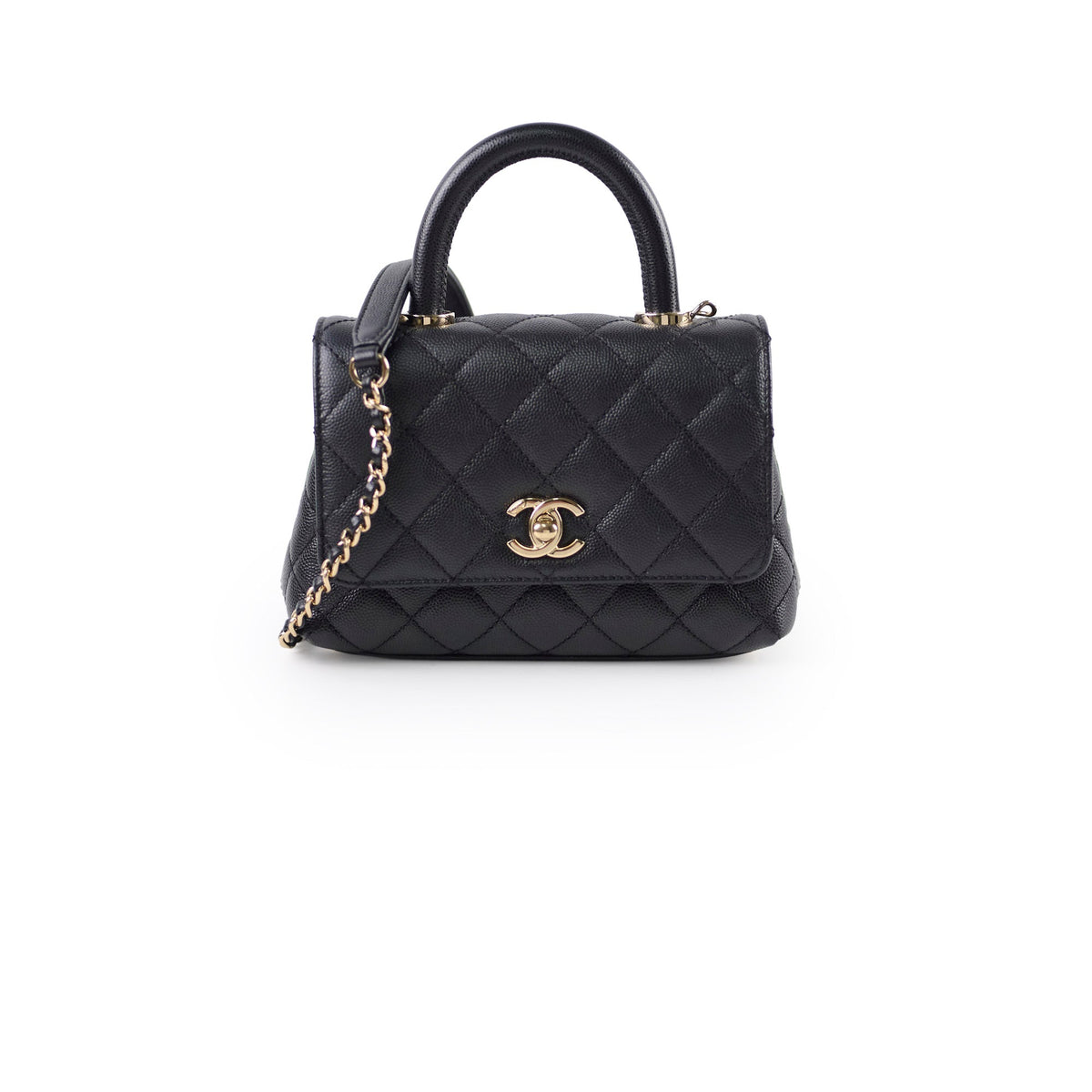 Chanel Mini Coco Handle Caviar Black - photo 1