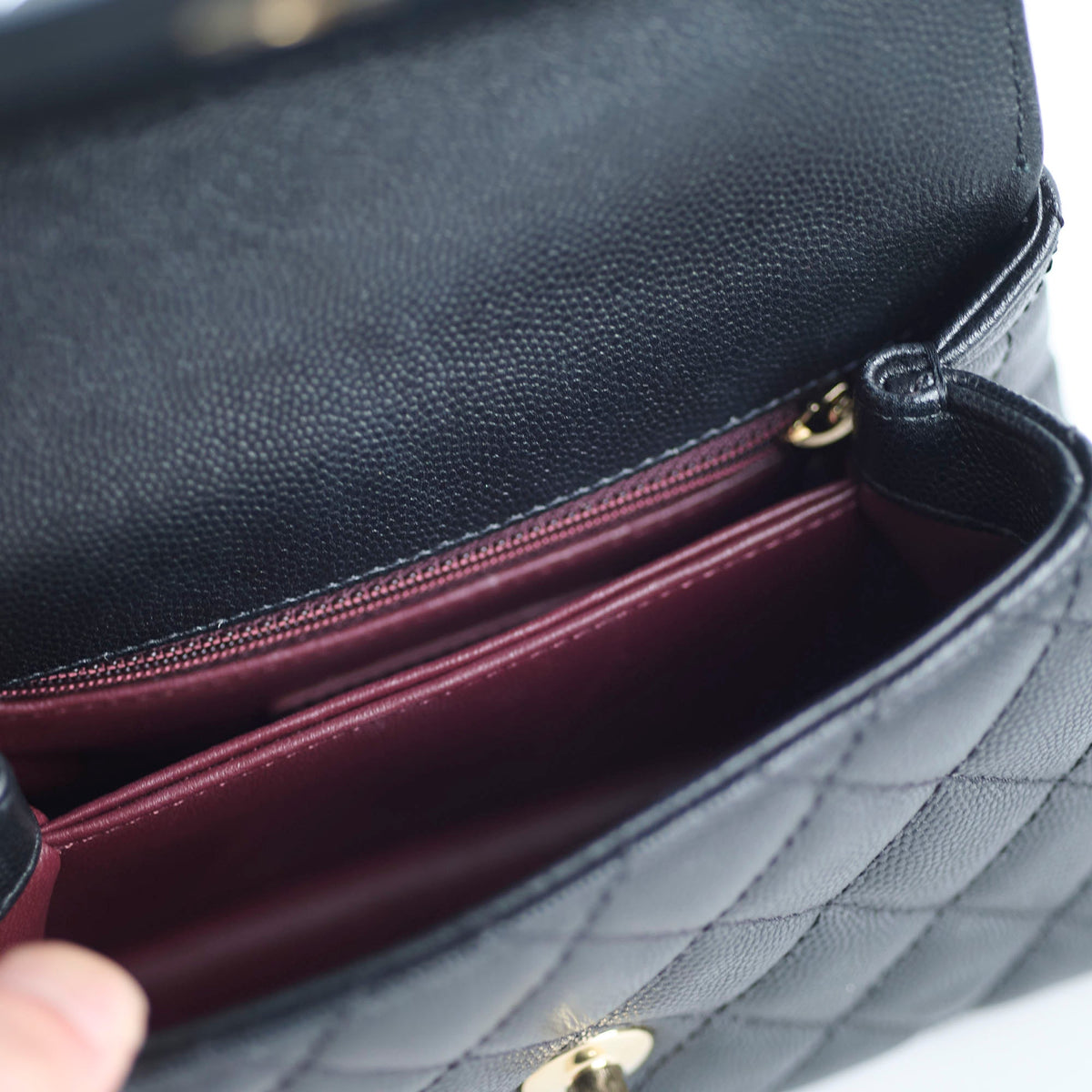 Chanel Mini Coco Handle Caviar Black - photo 13