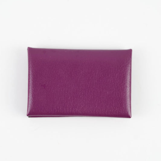 Hermes Calvi Cardholder Anemone Chevre Chamkila - photo 2