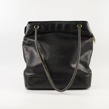 Chanel Deca Coco Mark Black Vintage Tote - photo 3