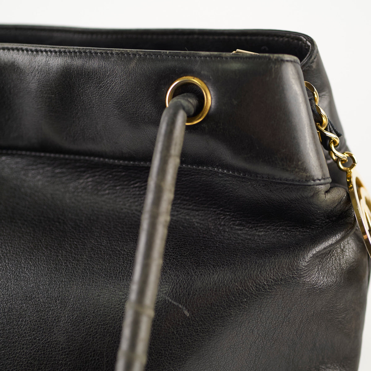 Chanel Deca Coco Mark Black Vintage Tote - photo 11