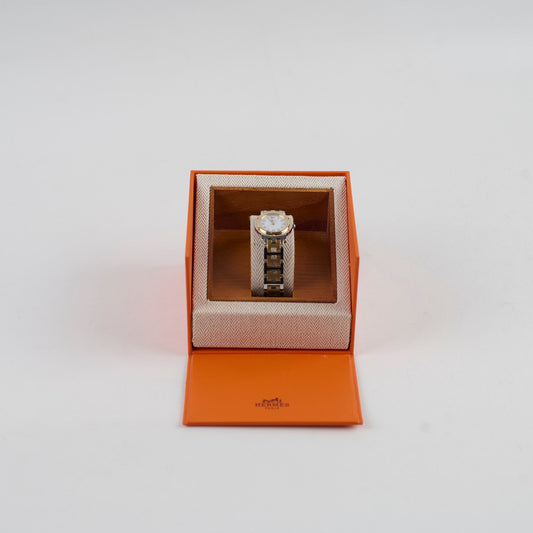 Hermes 24mm Stainless Steel Two Tone Clipper Watch CL4.220 - photo 2