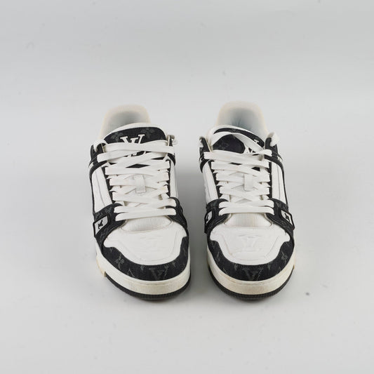 Louis Vuitton Men's LV Trainer Sneakers Black/White Denim Colorway Size US 6 - photo 2