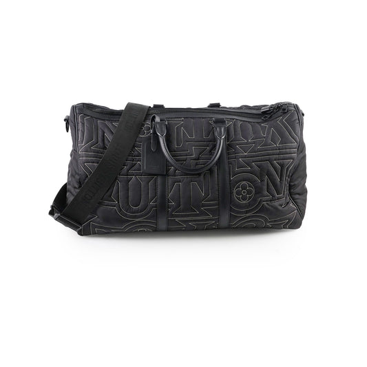 Louis Vuitton Keepall 50 Bandouliere Nylon Black (Snow Capsule Collection) - photo 1
