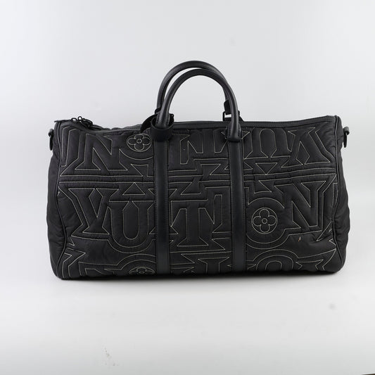 Louis Vuitton Keepall 50 Bandouliere Nylon Black (Snow Capsule Collection) - photo 2