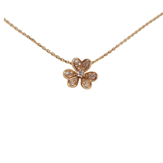 Van Cleef & Arpels Frivoli Pendant Mini Model 18k Rose Gold Diamonds - photo 1