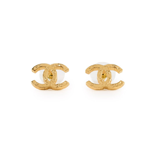 Chanel Gold CC Earrings Costume Jewellery - photo 1