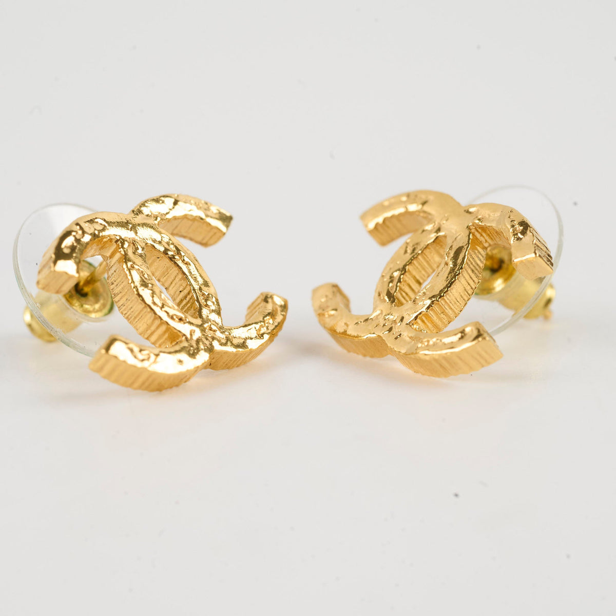 Chanel Gold CC Earrings Costume Jewellery - photo 2