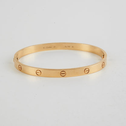 Cartier Love Bracelet Yellow Gold Size 21 - photo 3