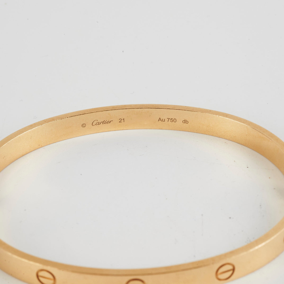 Cartier Love Bracelet Yellow Gold Size 21 - photo 7