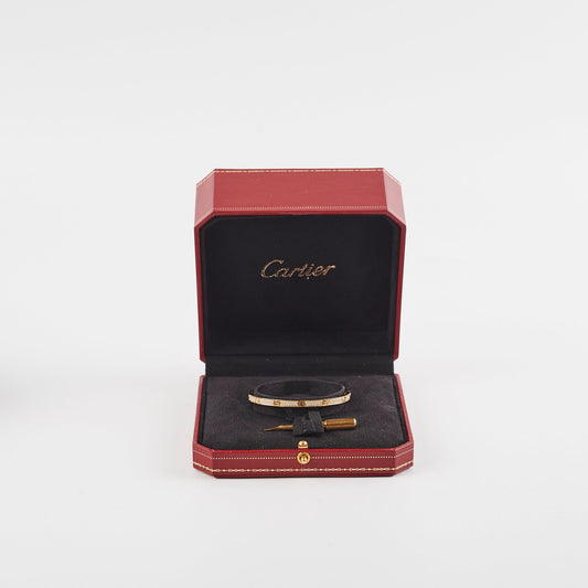 Cartier Love Small Pave Diamonds Yellow Gold Size 16 - photo 2