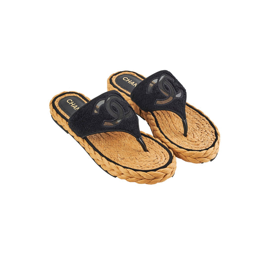 Chanel Sandals Black Size 40.5 - photo 1