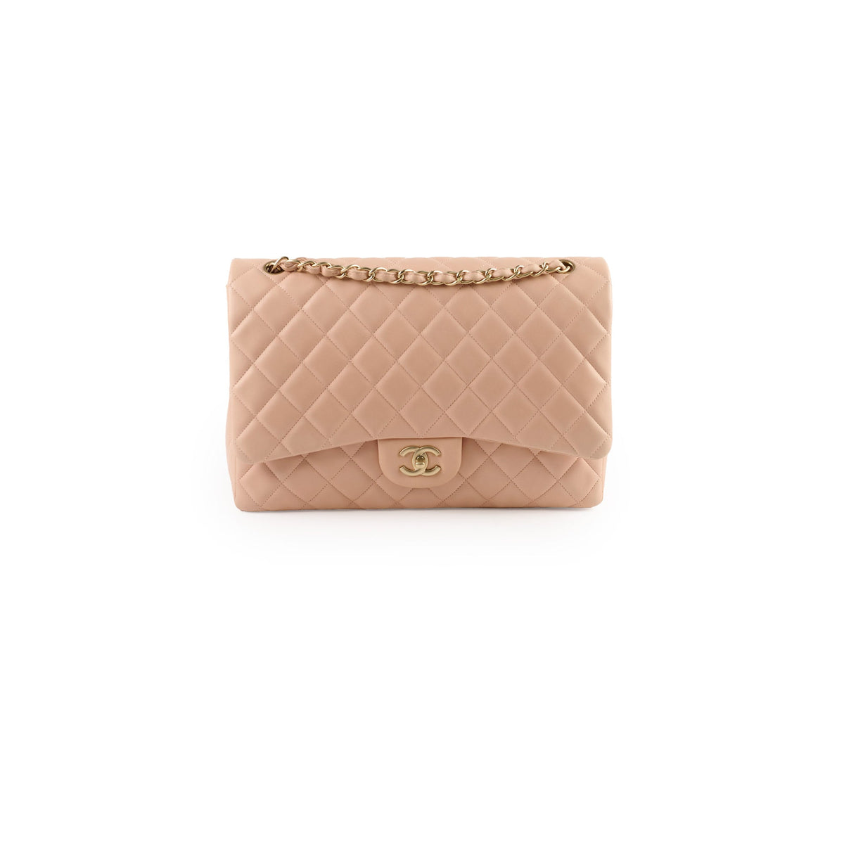 Chanel Maxi Flap Beige/Nude - photo 1